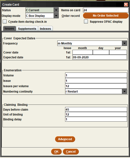 Serials Create a Checkin Card MidHudson Library System